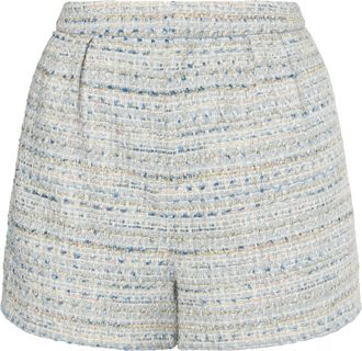 Faina Boucl&eacute; korte broek Dames Lichtblauw Veelkleurig