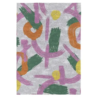 Nafnaf Alfombra decorativa de fibras naturales multicolor 160x230 cm