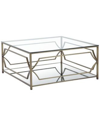 Pangea Home Edward Glass Console Table