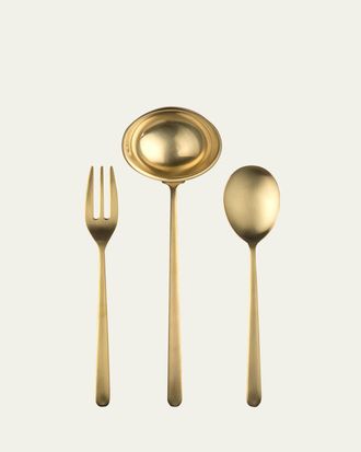 Mepra Linea Ice Oro 3-Piece Serving Set
