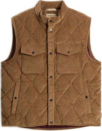 Woolrich Ribfluwelen bodywarmer - Bruin