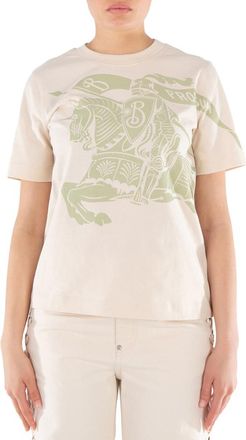 Burberry Equestrian Knight Crewneck T-Shirt, Size XX-Large