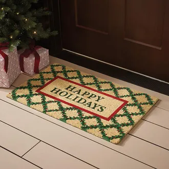Ballard Designs Holiday Trellis Coir Mat - Ballard Designs