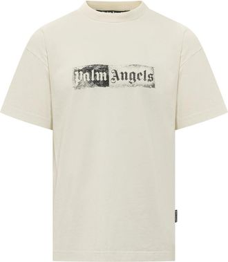 Palm Angels Off White Relaxed T-Shirt