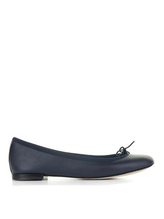 Repetto Navy Blue Leather Ballerina