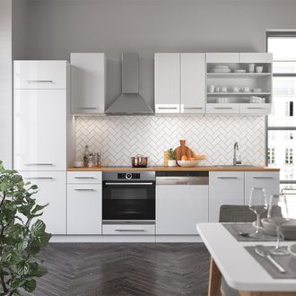 Vicco Mueble De Cocina Fame-line, Blanco, 300 Cm Sin Encimera