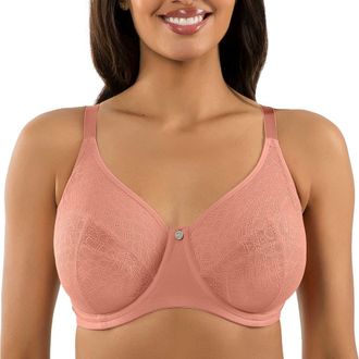 Affinitas Enora Minimizer Bra in Muted Clay at Nordstrom, Size 32Ddd