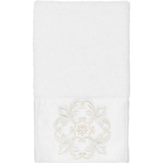 Linum Home Textiles Alyssa Embellished Hand Towel - White at Nordstrom Rack