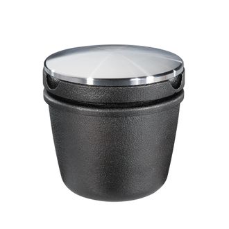 Zassenhaus Mortero De Especias De Hierro Fundido Zassenhaus Con Tapa De Acero, Di&aacute;metro 8 X 8 Cm