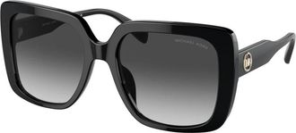 Michael Kors Lente/Zomer Dames Zonnebrillen Collectie - Dames - Zonnebrillen - Zwart - 55 MM - Accessoires