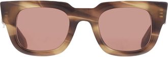 Ferragamo Brown Rectangular Mens Sunglasses SF2106S 015 49
