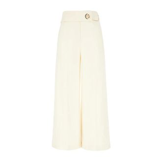 Simona Corsellini Dames, Broeken, Beige, Maat: XS Viscose