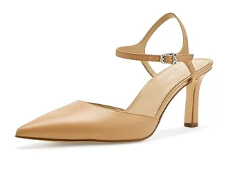 Michael Kors Amara Mid Pumps Womens Shoes Peanut : 7.5 M, Leather