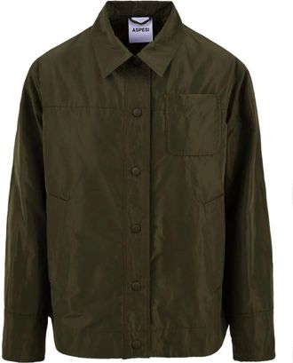 Aspesi Overshirt Jacket - Dames - Zomerjassen - Groen - XS - Jassen