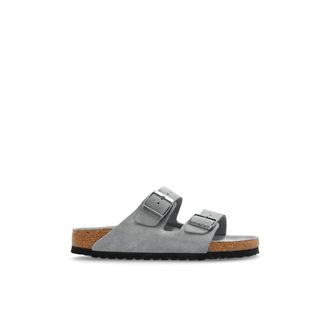 Birkenstock Slides Arizona BS - Dames - Sandalen - Grijs - 41 EU - Su&egrave;de - Schoenen