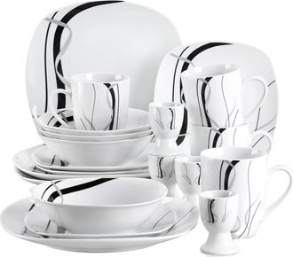 OEM Vajilla De Porcelana, Para 7-9 Personas, 20 Piezas