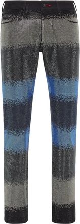 Philipp Plein Denim Broeken Super Straight Cut Crystal - Heren - Slim Fit Jeans - Veelkleurig - W32 - Denim - Jeans