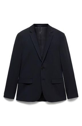 Mango Slim Fit Suit Jacket in Dark Navy at Nordstrom Rack, Size 36