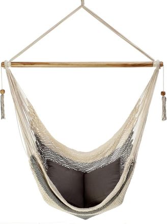 Hamac del sol Rama xl - silla hamaca de nicaragua - crudo y gris - 100% algodón