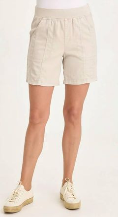 Xcvi Louisa Twill Pull-On Short In Clay Pot Pigment