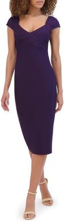 Siena My Balconia Body-Con Bandage Midi Dress in Plum at Nordstrom Rack, Size 12