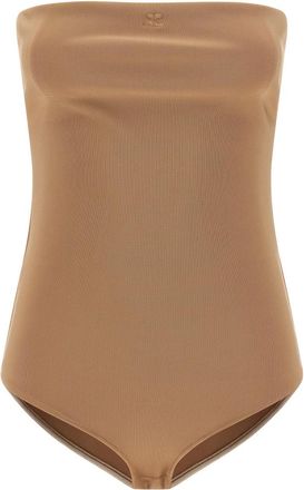 Courrèges Beige Lingerie bustier bodysuit