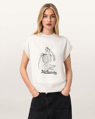 AllSaints Terra Knitted Graphic T-Shirt