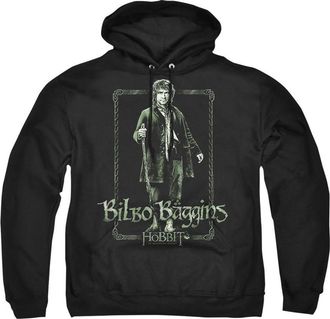 Gildan The Hobbit Bilbo Stare Adult Pull Over Hoodie / Hooded Sweatshirt