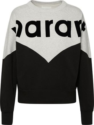Isabel Marant Two Color Cotton Blend Houston Sweatshirt