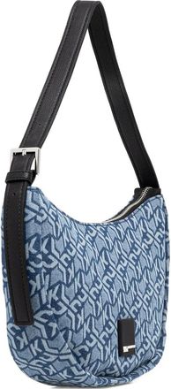 Karl Lagerfeld Borsa a spalla con monogramma - Blu
