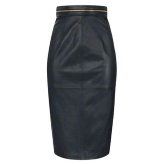 Elisabetta Franchi Dames, Rokken, Zwart, Maat: L