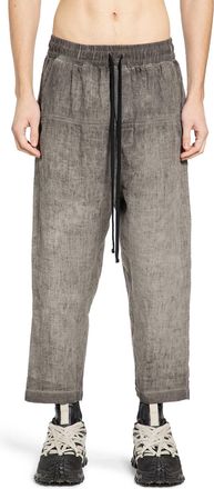 Thom Krom Cropped Linen Trousers