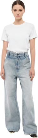 Diesel Sky Blue Flared High Rise Jeans