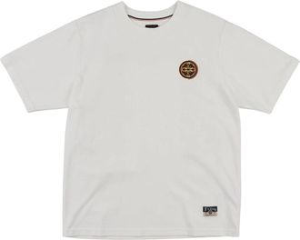 Evisu T-shirt Wave & Whale Daicock - Heren - T-shirts - Wit - XL - Tops