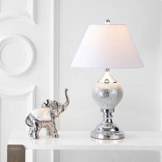 Jonathan Y Designs Louise Mirrored LED Table Lamp in Silver/chrome at Nordstrom