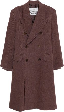 Vivienne Westwood Winston coat - women - Viscose/Wool - M - Pink