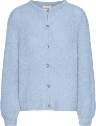 Americandreams Susan Alpaca Cardigan - Dames - Vesten - Blauw - XL - Wol - Truien & Vesten