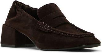 Steve Madden Estee Loafer in Brown Suede at Nordstrom, Size 8