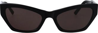 Balenciaga Cat-Eye Zonnebril - unisex - Accessoires - Zwart - Maat: 56 MM Nylon