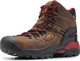Keen Pittsburgh Energy 6 Waterproof (Comp Toe) Mens Shoes Bison/Black : 10.5 D - Medium, Leather
