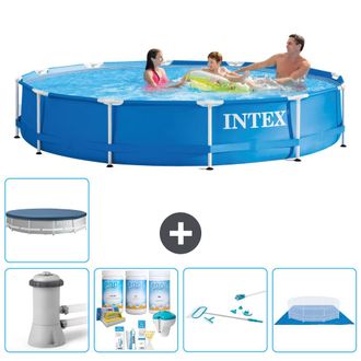 Intex Piscina Con Estructura Redonda - 366x76 Cm - 8-piezas S21177