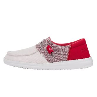 Hey Dude Womens Wendy Sox Slip On Shoes In White