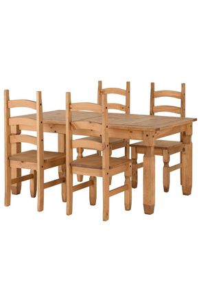 Seconique Corona Extending Dining Set (4 Chairs)