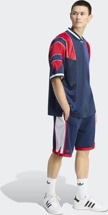 adidas T-Shirt ADIDAS ORIGINALS PANEL TRIKOT, Herren, Gr. XXL, night indigo, Obermaterial: 100% Polyester, V-Ausschnitt, Shirts T-Shirt