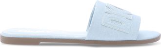 DKNY Dames DKNY Willow platte slippers in lichtblauw