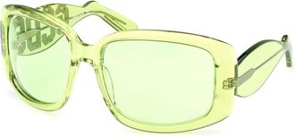 GCDS GD0030 95N Mens Sunglasses Green Size 63