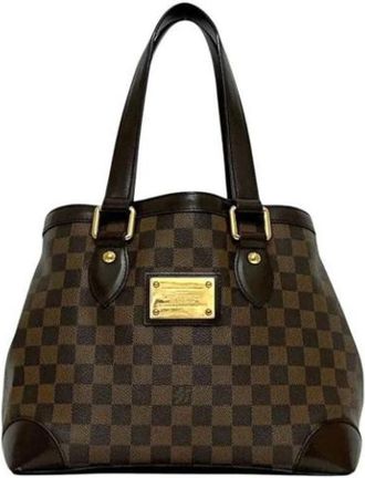 Louis Vuitton Pre-owned Damier Tote Bag - Dames - Vintage Shopper - Bruin - ONE Size - Vintage