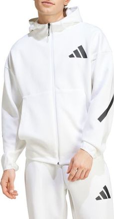 adidas Z.N.E. Hoodie in White at Nordstrom, Size Xx-Large