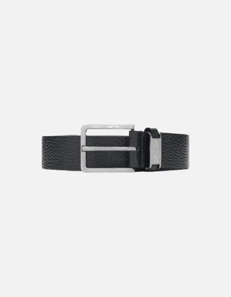 A|X Armani Exchange Mens Metal Buckle Black Leather Belt - Size: 105