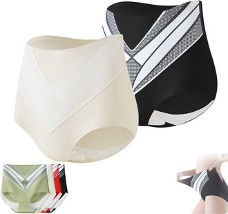 Generic Medical Grade Titanium Fiber Self-Heating Tourmaline Shaping Shorts, Titanium Fiber Tourmaline Shaping Shorts for Women (2pcs/F,XXL)